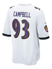 Nike White NFL Baltimore Ravens Game Road Jersey - Calais Campbell - Image 3 of 3