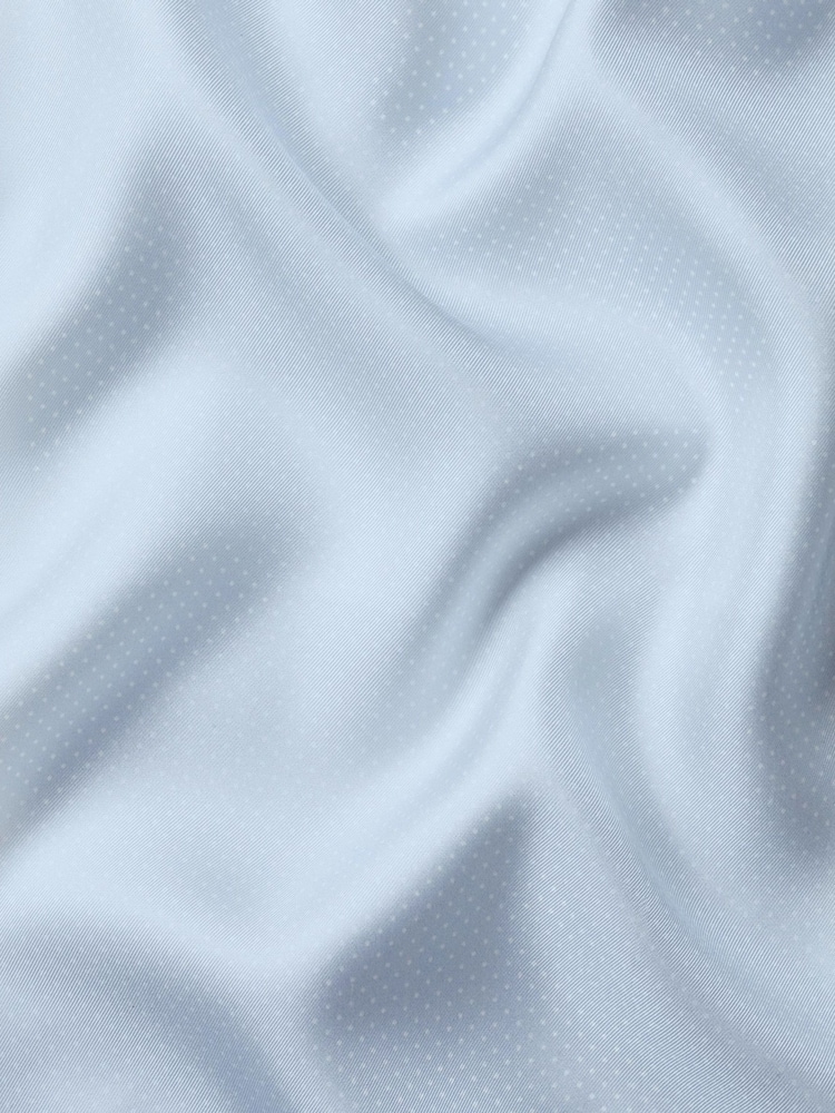 Charles Tyrwhitt Sky Blue Spot Silk Pocket Square Handkerchief - Image 3 of 3 Charles Tyrwhitt Sky Blue Spot Silk Pocket Square Handkerchief - Image 3 of 3