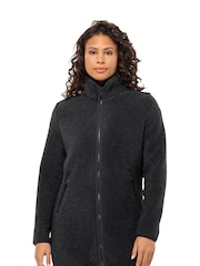 Jack Wolfskin High Curl Fleece Black Coat - Image 1 of 4