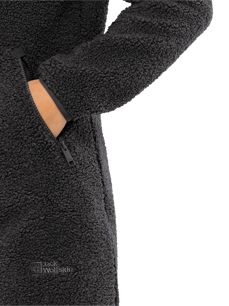 Jack Wolfskin High Curl Fleece Black Coat - Image 3 of 4
