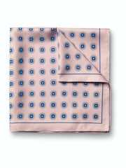 Charles Tyrwhitt Light Pink Spot Silk Pocket Square Handkerchief - Image 1 of 3