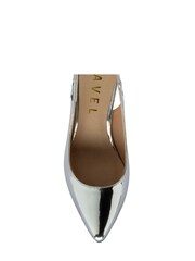 Ravel Silver Slingback  Stiletto Court Shoe - Image 1 of 4
