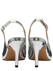 Ravel Silver Slingback  Stiletto Court Shoe - Image 3 of 4