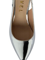 Ravel Silver Slingback  Stiletto Court Shoe - Image 4 of 4