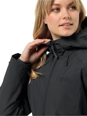 Jack Wolfskin Heidelstein Hooded Black Jacket - Image 3 of 6