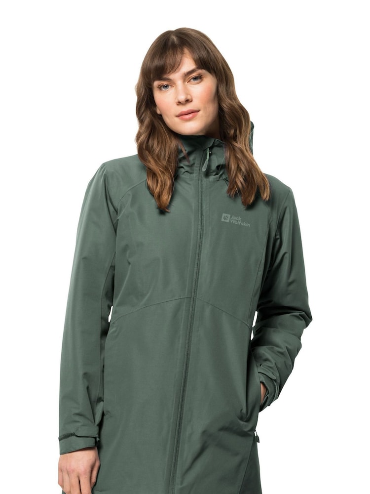 Jack Wolfskin Green Heidelstein Hooded Jacket - Image 1 of 5