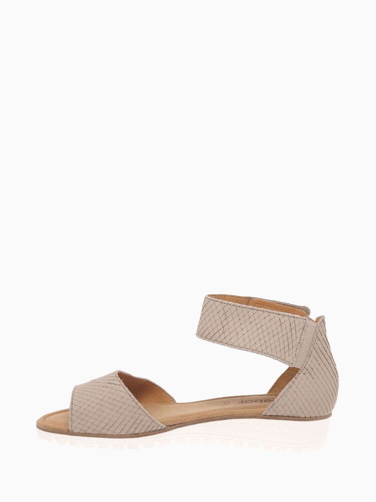 Gabor Wide Fit Geena Silk Cobra Nubuck Sandals - Image 2 of 4