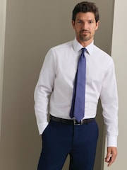 Charles Tyrwhitt Dark Blue Stone Medallion Silk Tie - Image 1 of 3