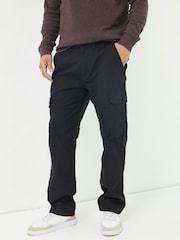 FatFace Corby Black Ripstop Cargo Trousers - Image 1 of 5