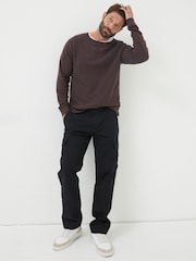 FatFace Corby Black Ripstop Cargo Trousers - Image 3 of 5