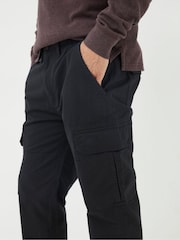 FatFace Corby Black Ripstop Cargo Trousers - Image 4 of 5
