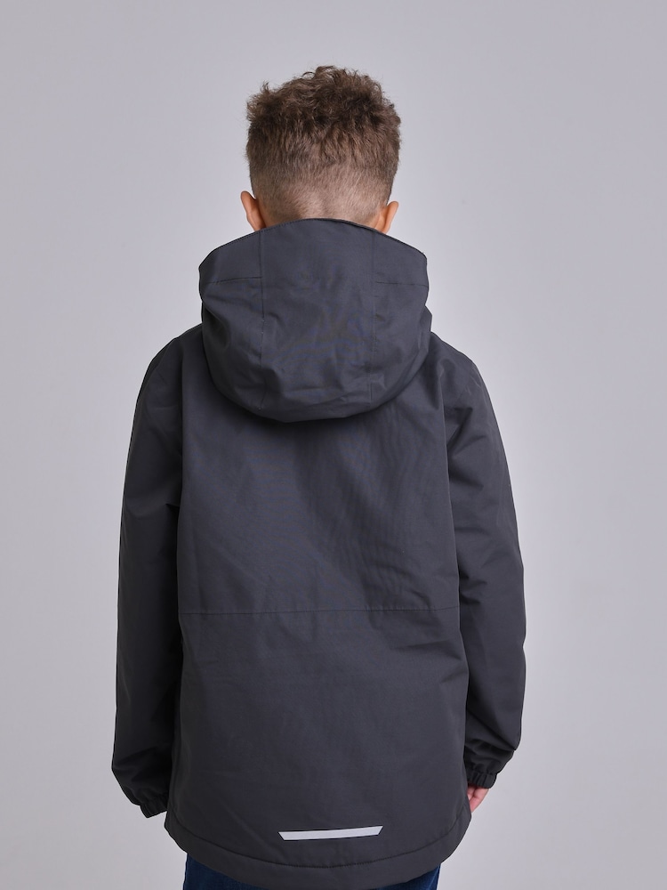 Jack Wolfskin Kids Dark Grey Snowy Days Jacket - Image 2 of 6