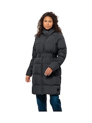 Jack Wolfskin Frozen Длинная куртка Lake с мягкой подкладкой черный - Изображение 1 из 7