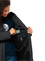 Jack Wolfskin Frozen Длинная куртка Lake с мягкой подкладкой черный - Изображение 3 из 7
