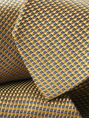 Charles Tyrwhitt Yellow Stone Medallion Silk Tie - Image 3 of 3