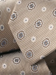 Charles Tyrwhitt Natural Stone Medallion Silk Tie - Image 3 of 3