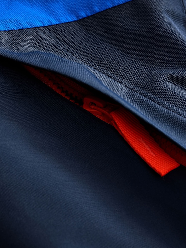 Jack Wolfskin Kids Blue Snowy Days Colour Block Jacket - Image 4 of 4