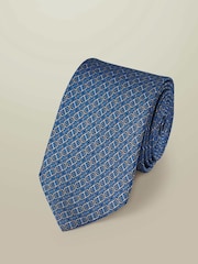 Charles Tyrwhitt Blue Silk Print Tie - Image 2 of 3