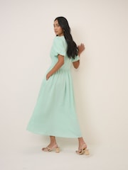 Nobodys Child Green Ss Starlight Midi Dress - Image 2 of 5