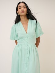 Nobodys Child Green Ss Starlight Midi Dress - Image 4 of 5