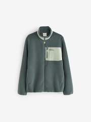 Jack Wolfskin Light Green Ice Curl Contrast Pocket FZ Jacket - Image 1 of 6