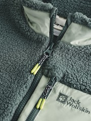 Jack Wolfskin Light Green Ice Curl Contrast Pocket FZ Jacket - Image 4 of 6