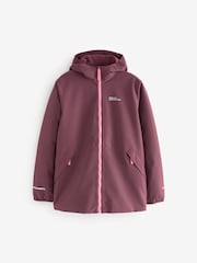 Jack Wolfskin Kids Pink Snowy Days Rain Jacket - Image 1 of 1