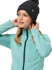 Jack Wolfskin Pom Knitted Black Beanie - Image 1 of 2