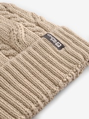 Jack Wolfskin Pom Pom Knitted White Beanie - Image 3 of 4
