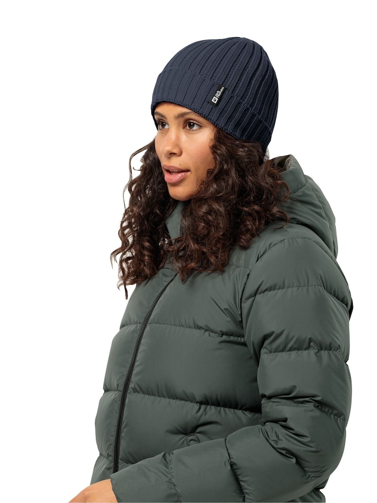 Jack Wolfskin Navy Winter Rib Knit Beanie - Image 1 of 2