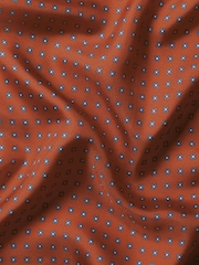 Charles Tyrwhitt Orange Floral Silk Pocket Square - Image 3 of 3