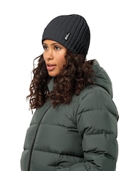 Jack Wolfskin Rib Knit Black Winter Beanie - Image 2 of 2