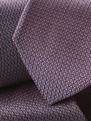 Charles Tyrwhitt Purple Stone Medallion Silk Tie - Image 3 of 3