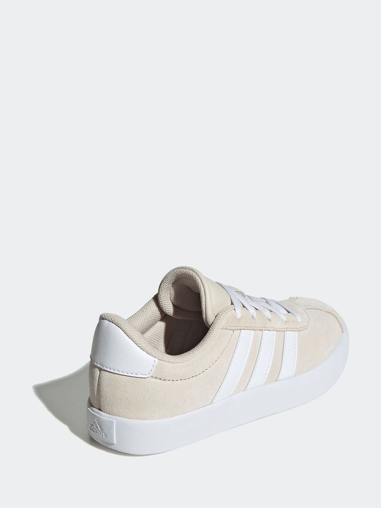 adidas Beige VL Court 3.0 Trainers - Image 4 of 9
