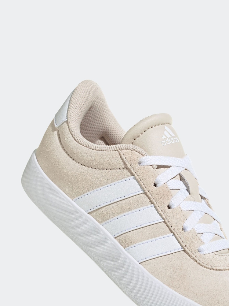 adidas Beige VL Court 3.0 Trainers - Image 8 of 9