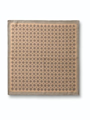 Charles Tyrwhitt Natural Floral Silk Pocket Square - Image 2 of 3