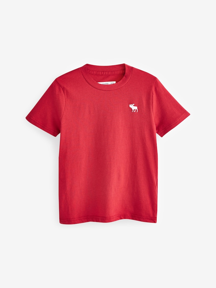 Rdeče-modra - Abercrombie & Fitch majica 3 Paket - Slika 2 iz 7