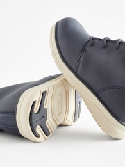 Navy Blue Lace-Up Desert Boots - Image 4 of 5
