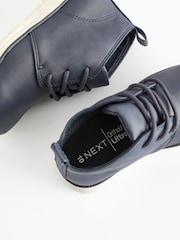Navy Blue Lace-Up Desert Boots - Image 5 of 5