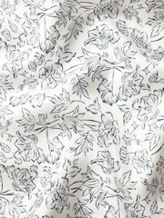 Charles Tyrwhitt White Floral Floral Silk Pocket Square - Image 3 of 3
