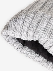Jack Wolfskin Grey Rib Knit Beanie - Image 4 of 4