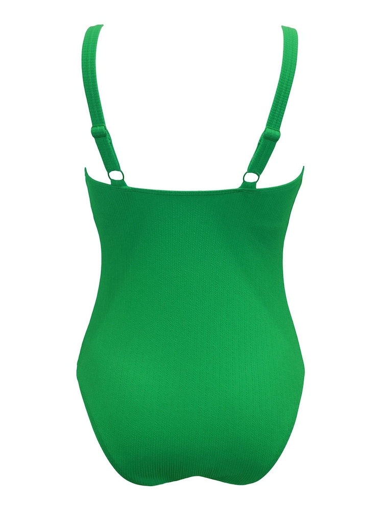 Pour Moi Green Cali Recycled Ring Underwired Tummy Control Swimsuit - Image 5 of 5