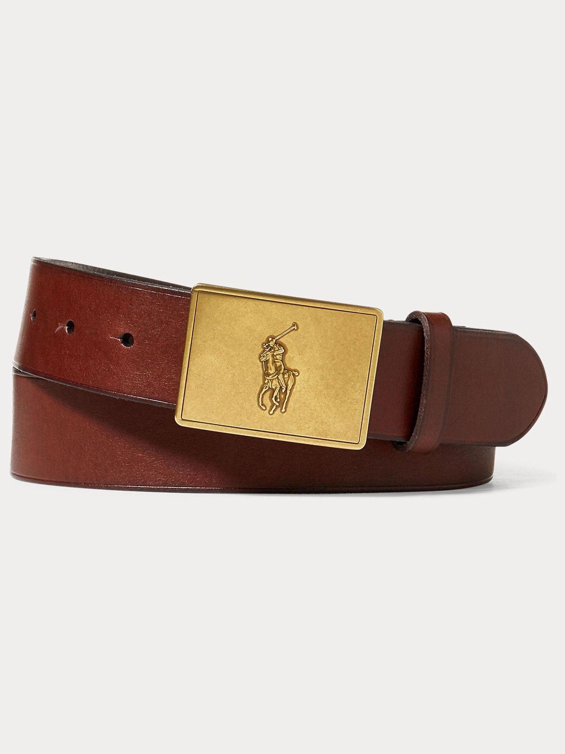 Polo metal plaque buckle belt 2025