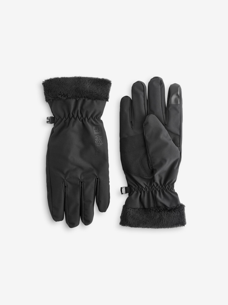 Jack Wolfskin Womens Highloft Black Gloves - Image 1 of 4