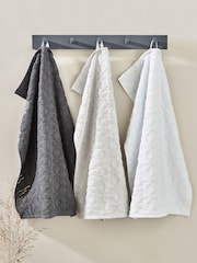 Set of 3 Grey Set of 3 Tea Towels - Image 1 of 3