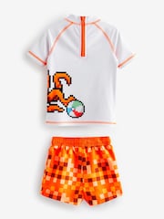 Orange Octopus Sunsafe Top and Shorts Set (3mths-7yrs) - Image 2 of 4