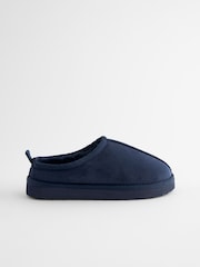 Navy Blue Cosy Mules Slippers - Image 2 of 5