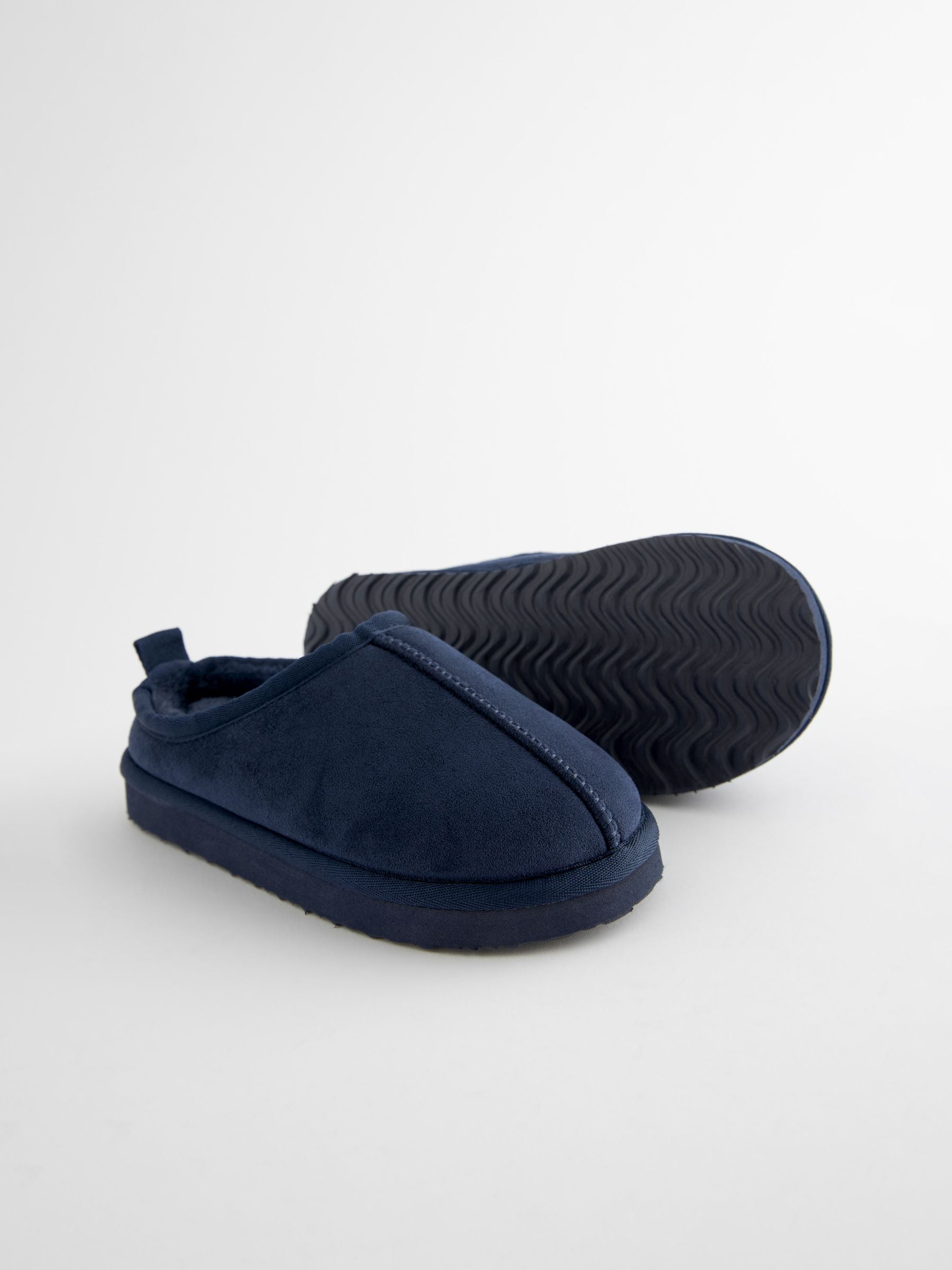 Buy Navy Blue Cosy Mule Slippers from Next USA