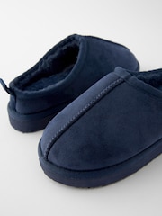 Navy Blue Cosy Mules Slippers - Image 4 of 5