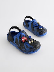 Blue/Black Sonic Slipper Clogs - Image 1 of 5